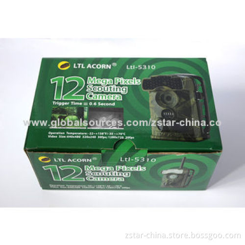 Wide Angle 100-degree MMS Digital Hunting Camera with 12MP 720 HD 850nm, White LED